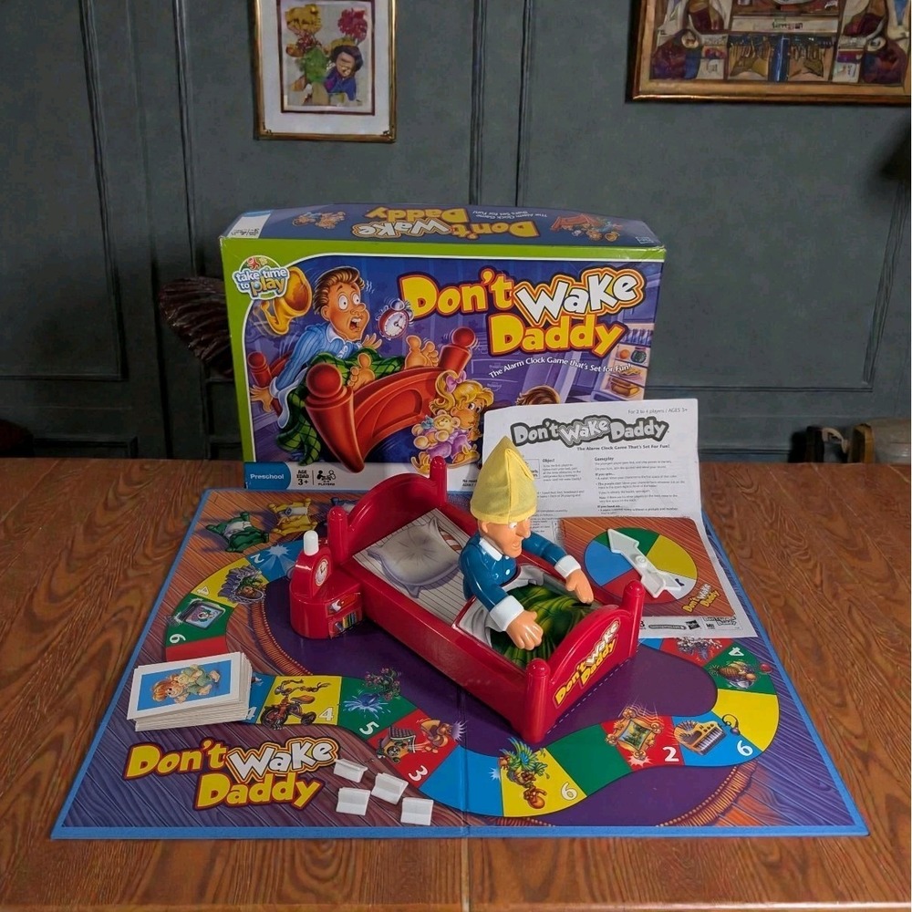 1992-1997 Don't Wake Daddy Board Game Parker Brothers 100% Complete Toys R Us